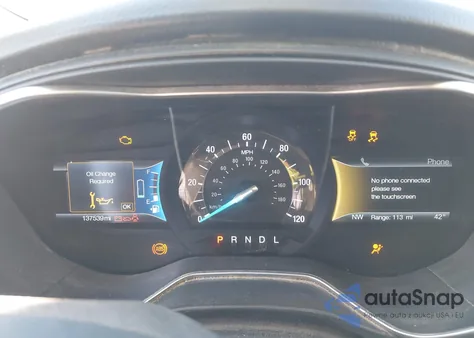 2017 Ford Fusion Hybrid Titanium из США, поврежденный, VIN 3FA6P0RU8HR190482